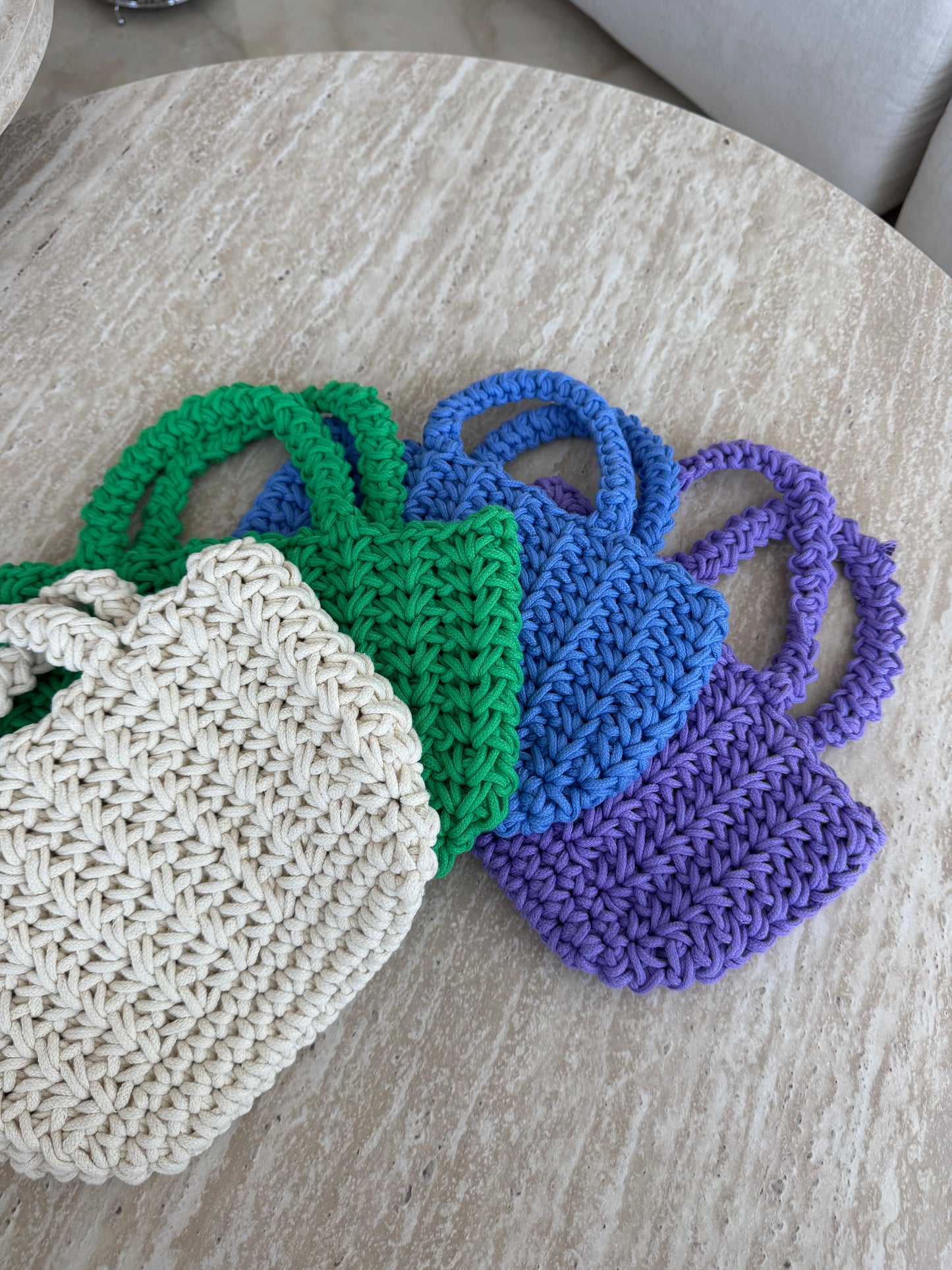 purple beach bag
