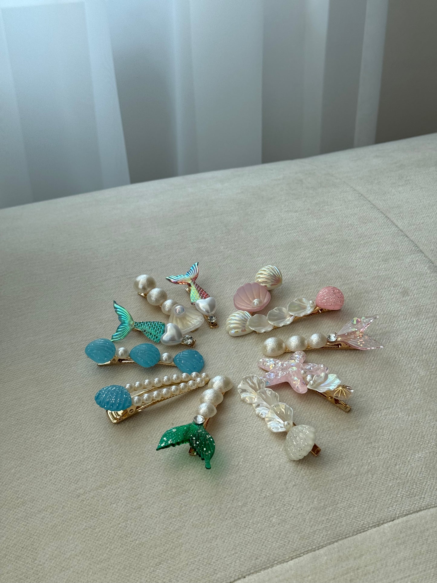 colourful ocean hairclips
