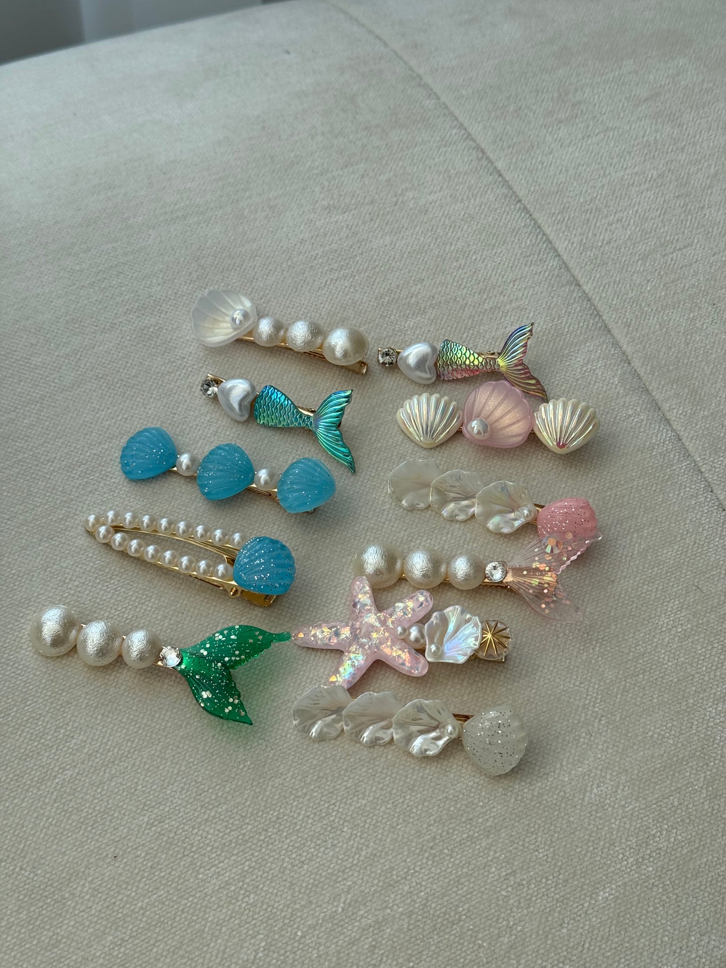 colourful ocean hairclips