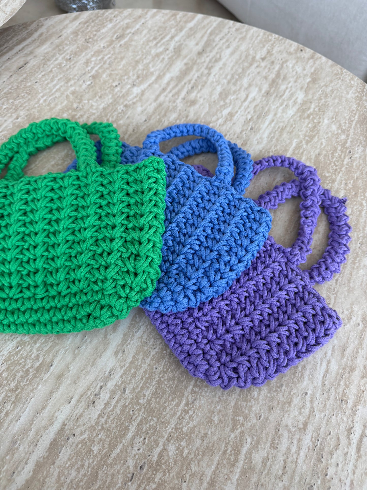 green beach bag