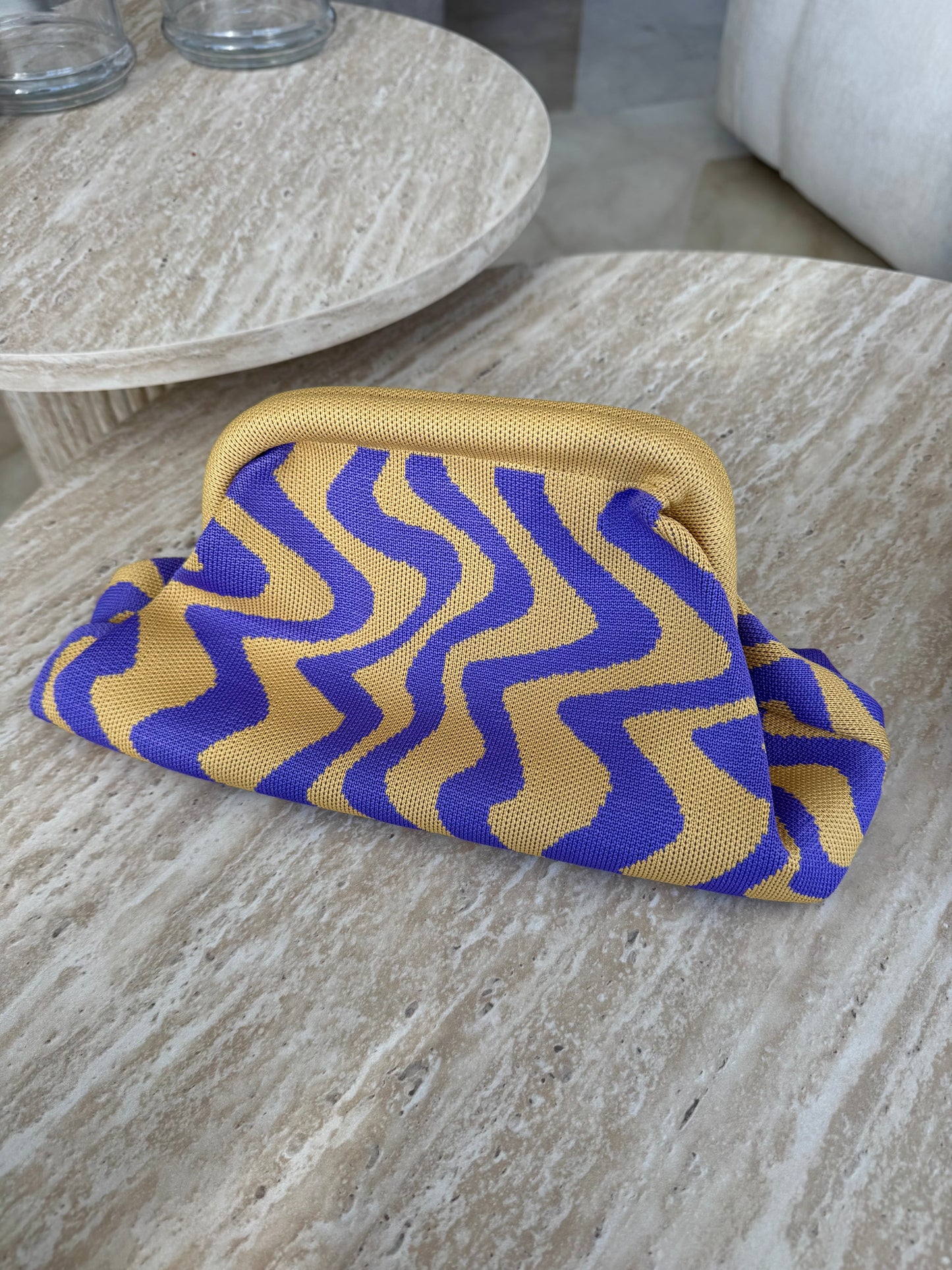 violet waves pouch
