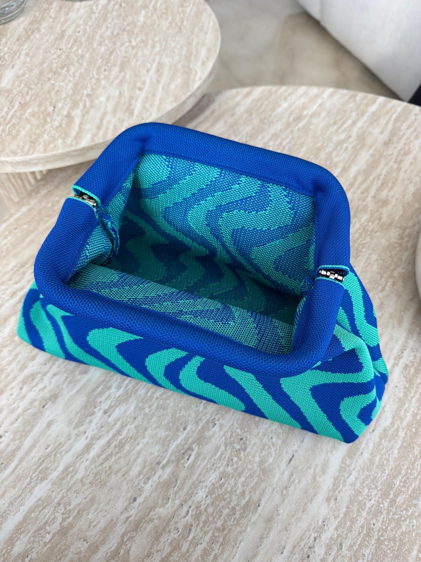 blue waves pouch