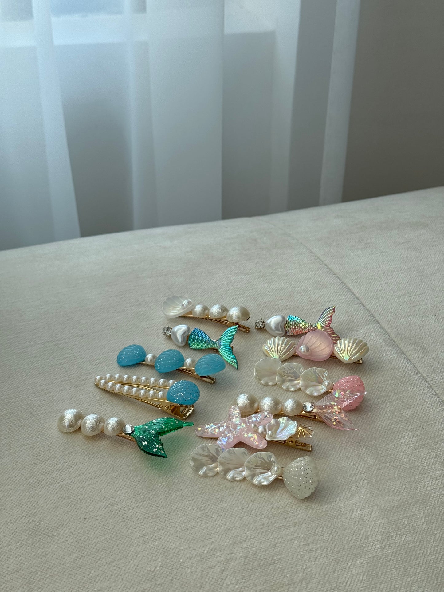 colourful ocean hairclips