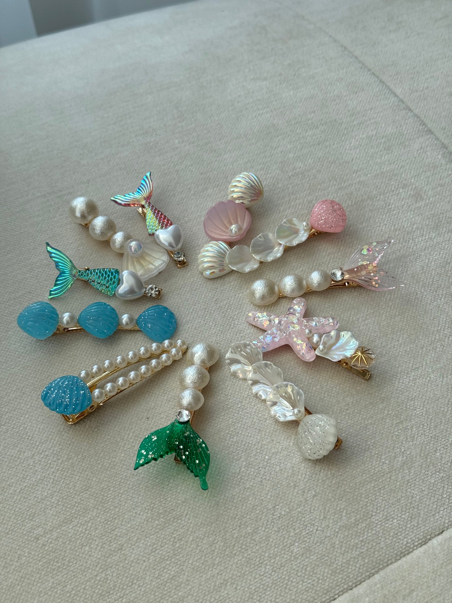 colourful ocean hairclips