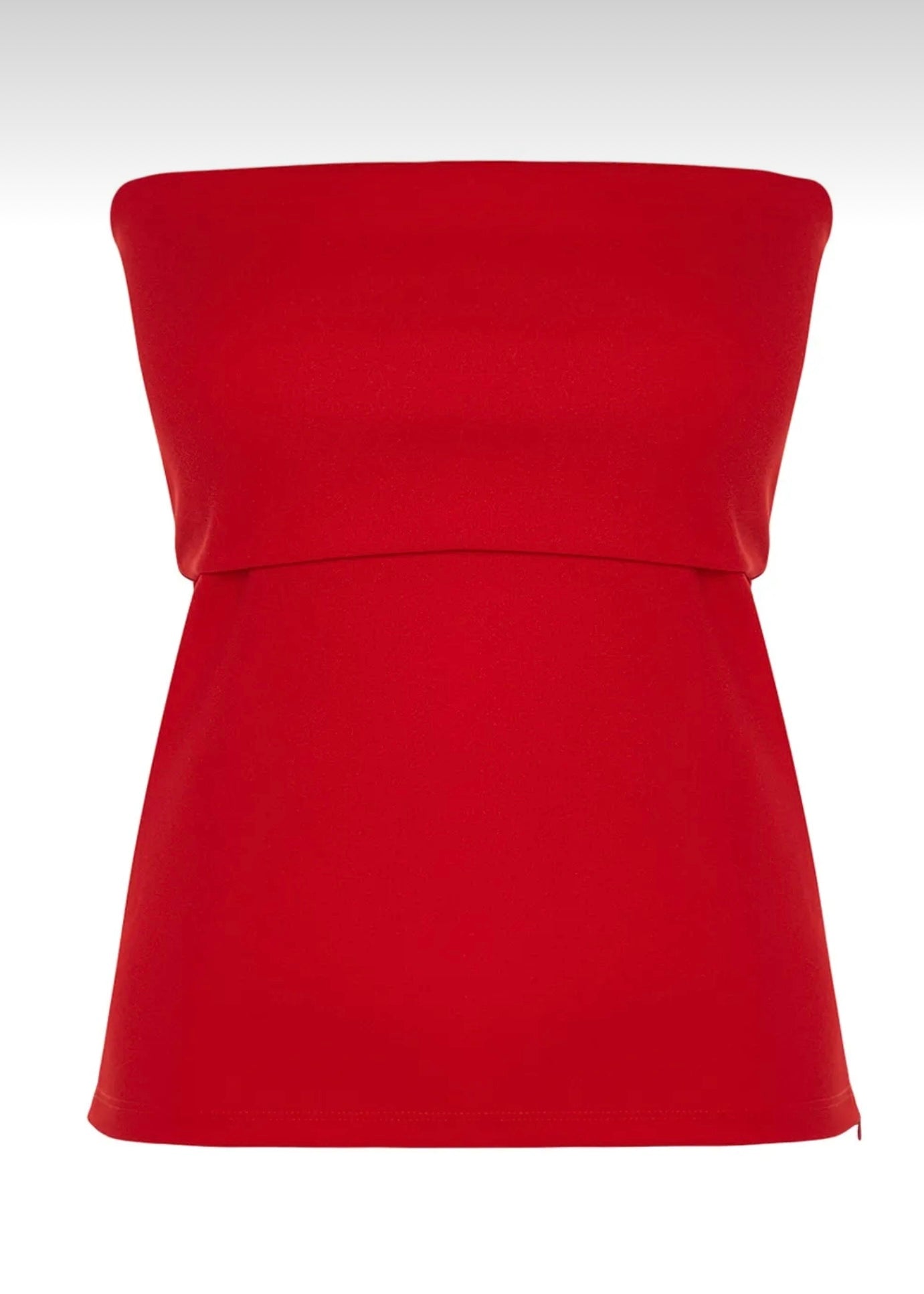 Red layered top