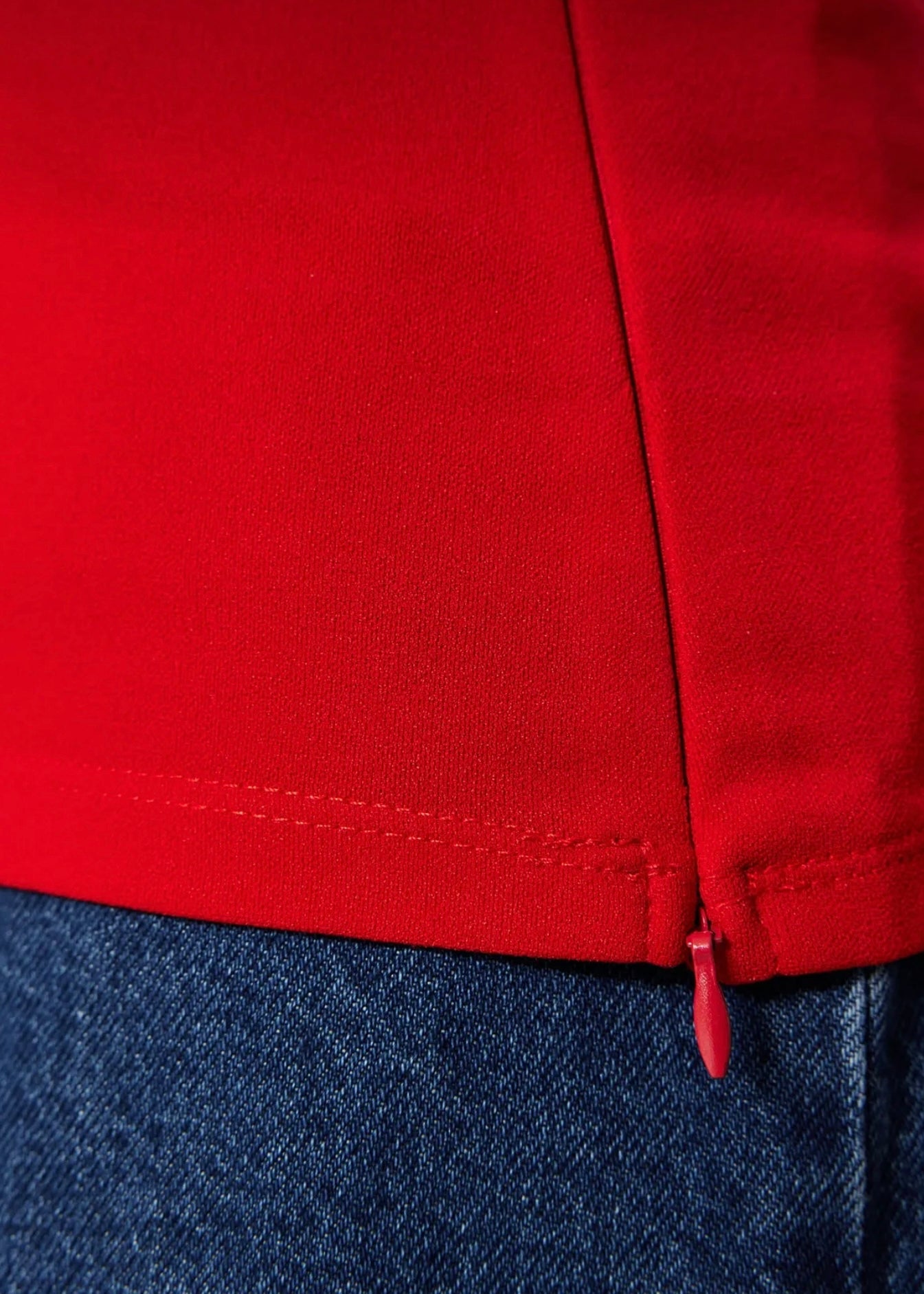 Red layered top