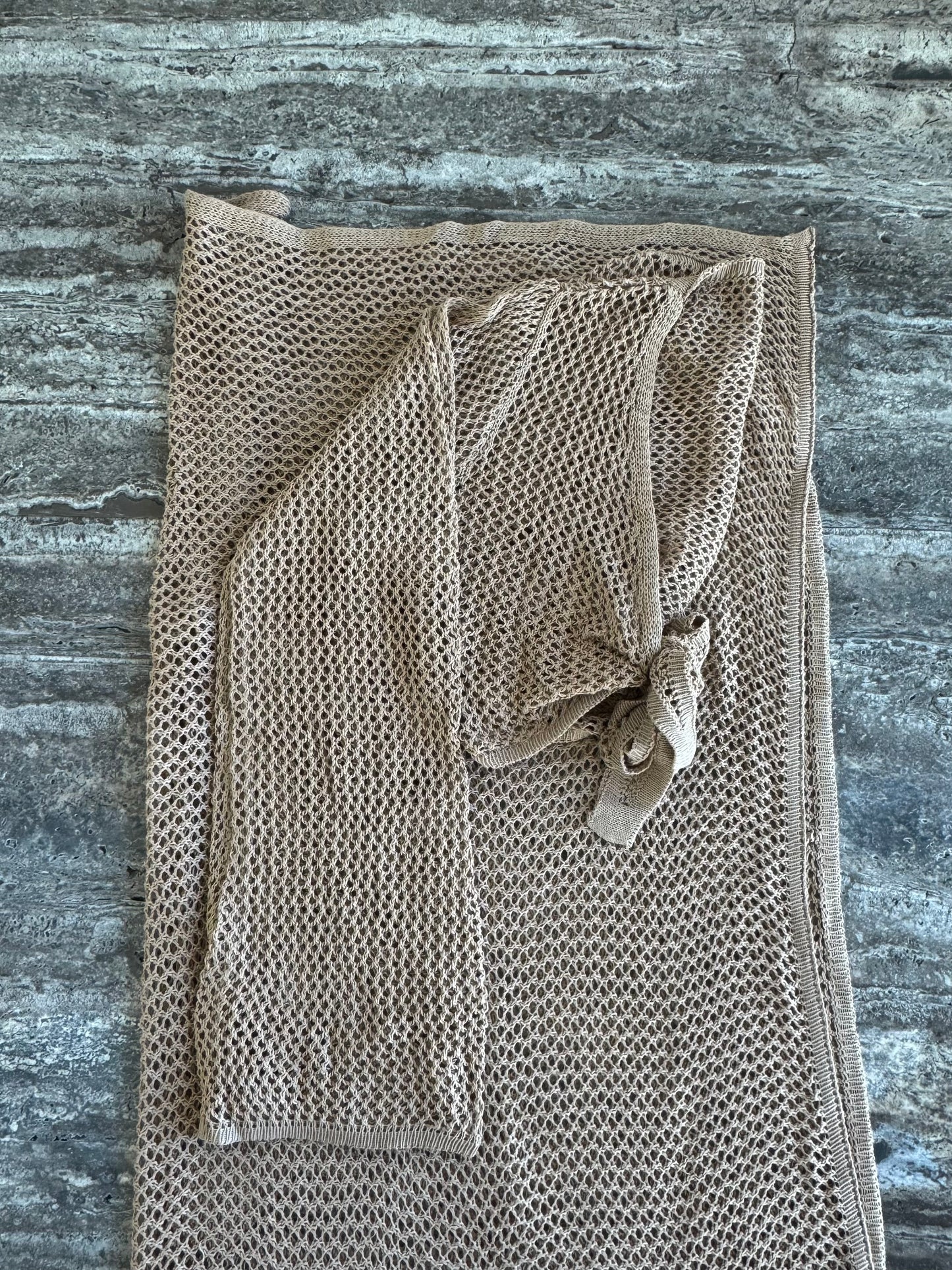 beige maxi skirt beach set