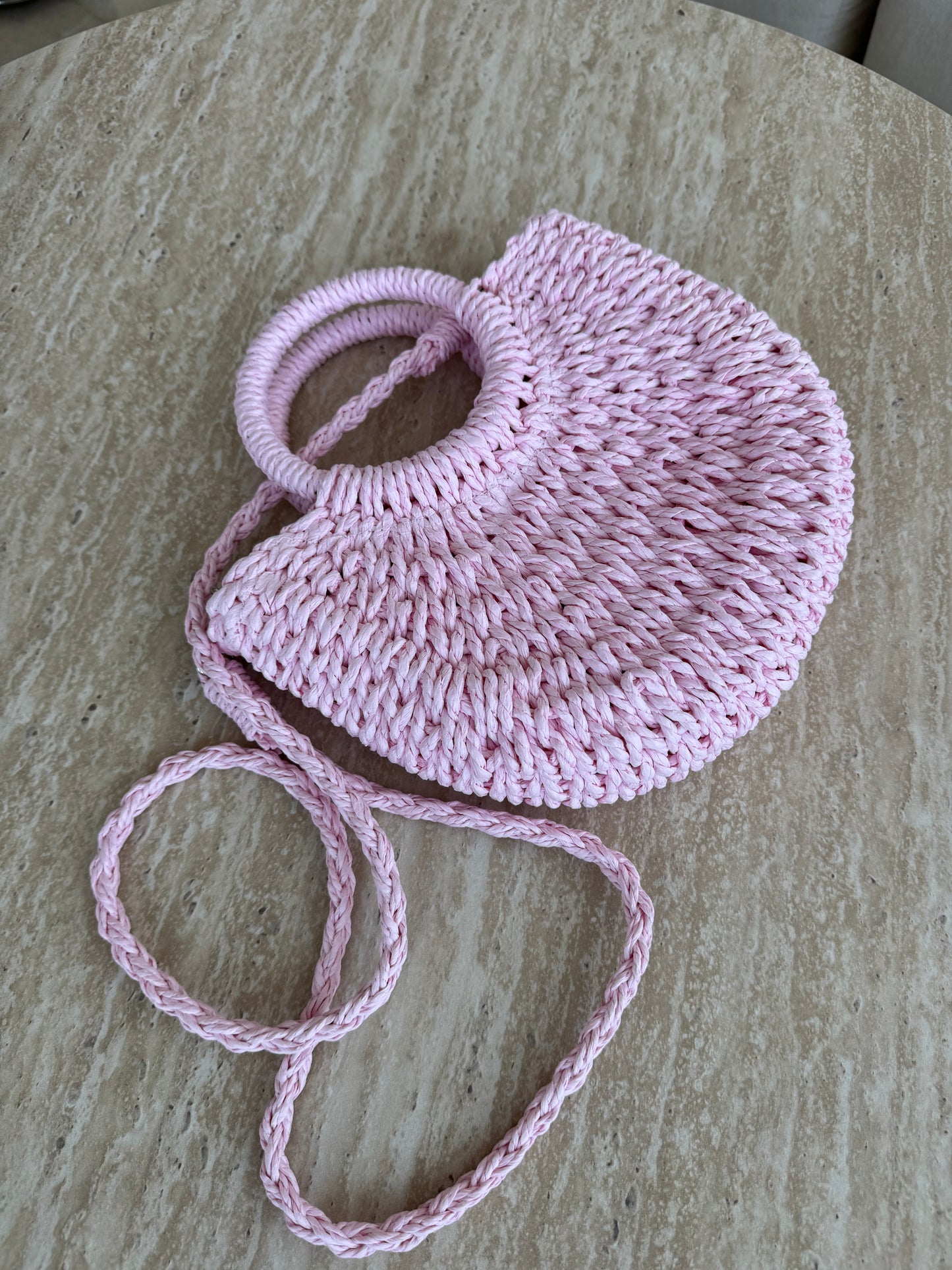pink beach bag