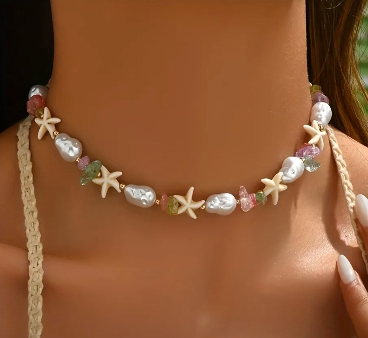 starfish pearl necklace