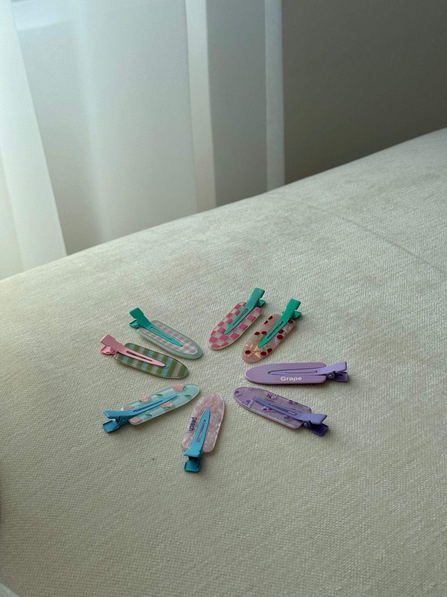 fruit hair clips bundle