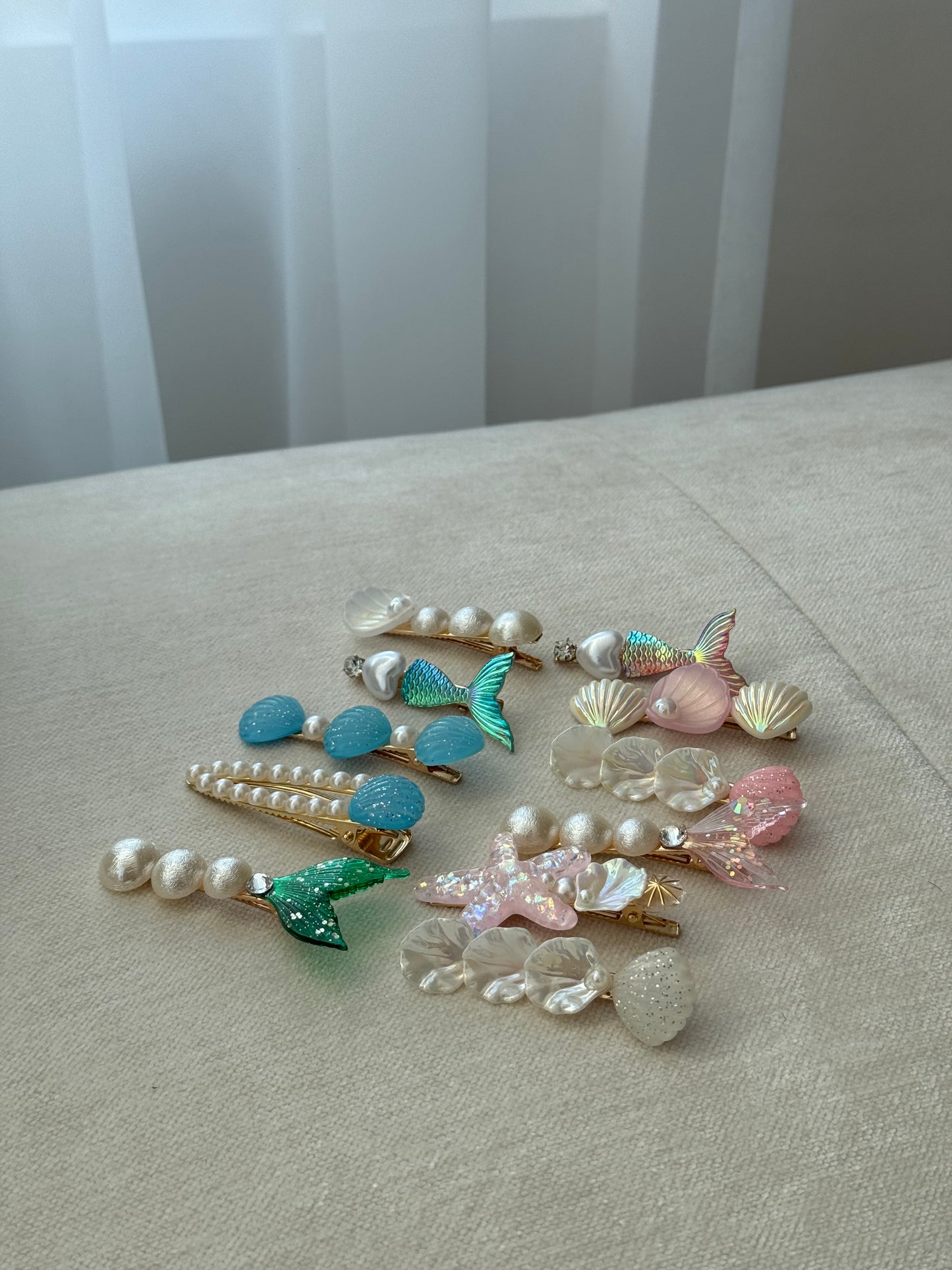 colourful ocean hairclips