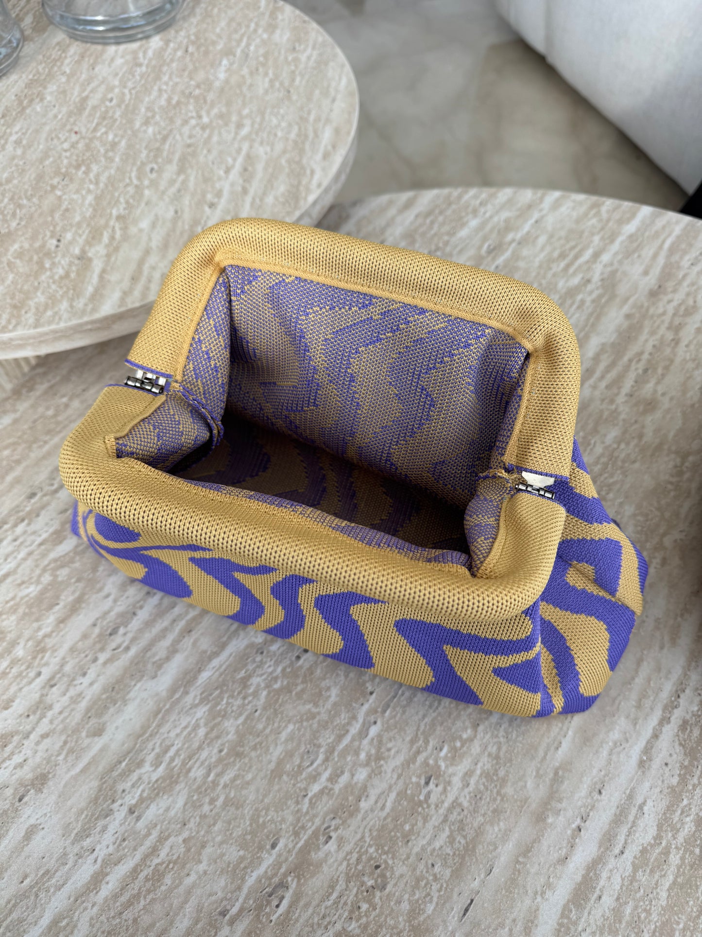 violet waves pouch