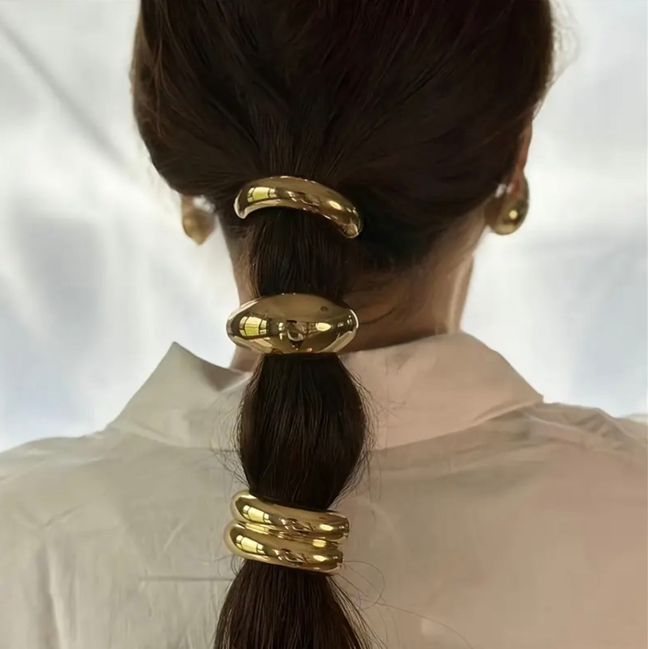 Gold hair ties(3pcs)