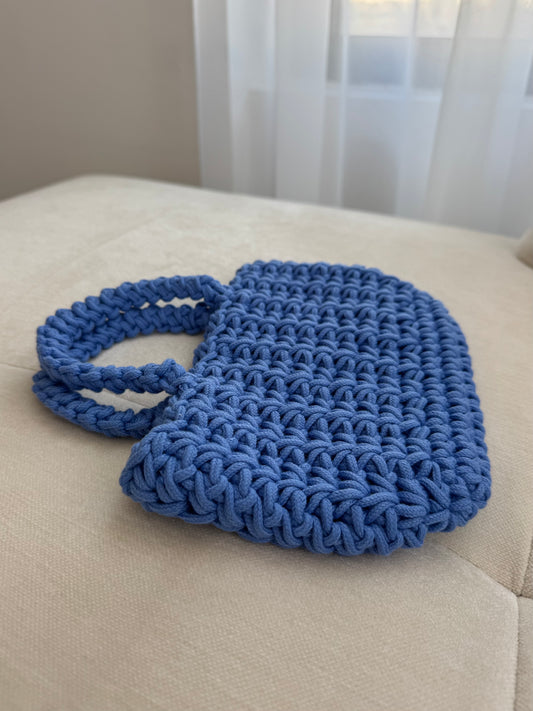 blue beach bag
