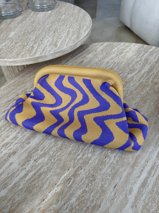 violet waves pouch