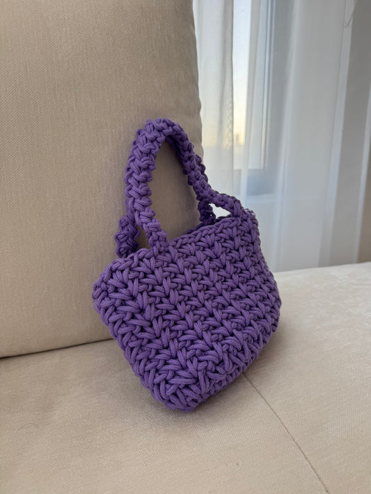 purple beach bag
