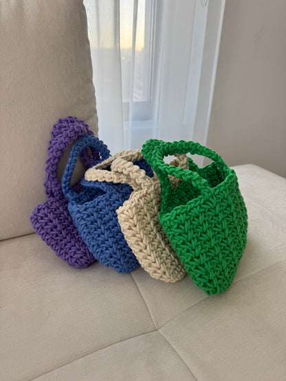 green beach bag