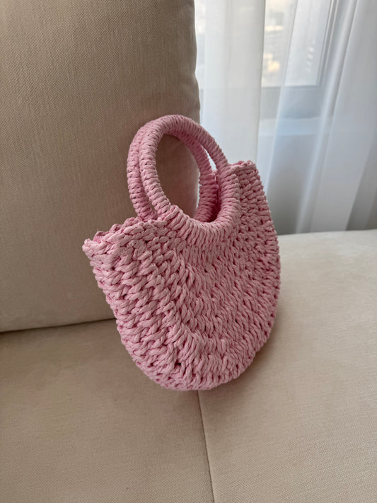 pink beach bag