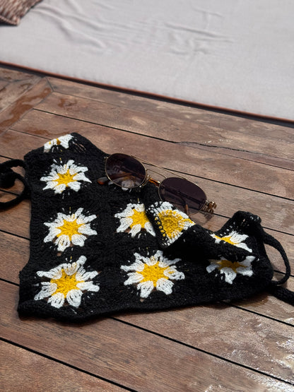 black sunflower bandana
