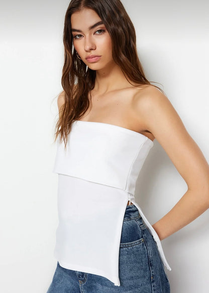 White layered top