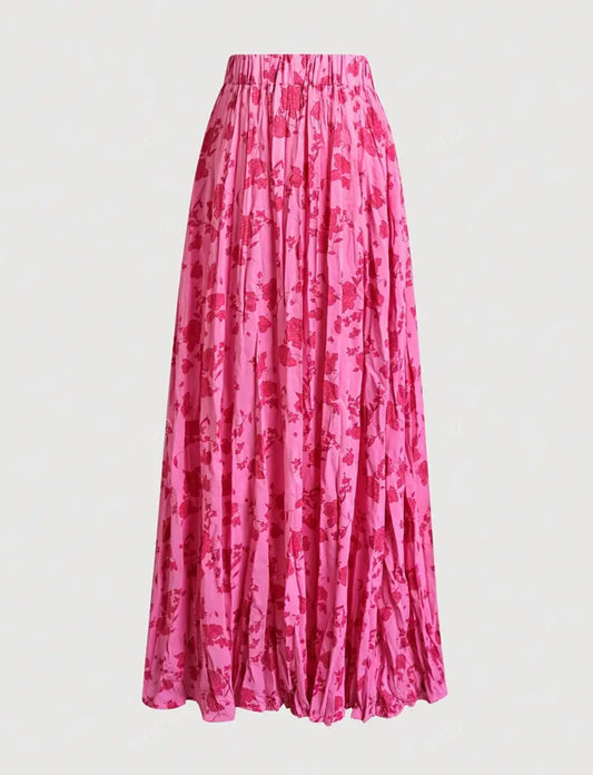 floral maxi skirt